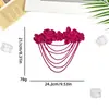 Venta al por mayor del fabricante Parches Bordados de Flores Hechos a Mano Corsage DIY Borla de Cristal Flor de Hombro Accesorios para Ropa Parche Aplique
