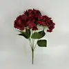 Hortensia Simulada Sensación Hidratante Adornos para el Hogar Sala de Estar Decoración de Mesa Flor Artificial Hortensia Verde Exquisita Retro Festivo