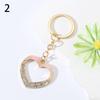 Llavero con colgante de aleación de diamantes de moda, simple y elegante, ideal como adorno colgante para bolso de amor, regalo conmemorativo para amigos y hermanas.