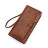 Cartera Emperor Paul para Hombre Cartera Amarilla Bolso de Mano de Cuero Genuino Marca Retro de Moda Porta Tarjetas Cartera para Licencia de Conducir Plegable Doble