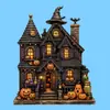 Los productos de madera son un artículo popular para las ventas transfronterizas. Estas decoraciones de escritorio de madera con temática de Halloween son suministradas especialmente por un pequeño mercado en Yiwu para venta al por mayor.