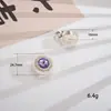 Nuevos Lujosos Ojo de Gato Piedra Preciosa DIY Puño de Camisa Gemelos Adornos Cuello Desmontable de Gama Alta Botón Adorno Accesorios