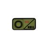 Parche de Goma con Insignia de Tipo de Sangre 3D de PVC A B O AB POS Pegatina de Moral Insignia con Gancho de Velcro en stock