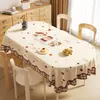 Toalha de mesa de desenho animado, à prova d'água, resistente a óleo, não precisa lavar, novo modelo 2026, luxo leve, ambiente de alta qualidade, toalha de mesa retangular para mesa de centro