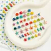 [Série Oceano] Contas de Estrela-do-Mar em Liga Metálica, Contas Soltas, Contas Espaçadoras, Pingentes, Pulseira DIY, Colar, Acessórios para Joias
