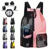 Bolsa de natación exterior transfronteriza con cordón de malla, bolsa húmeda, gran capacidad, mochila de viaje para playa, mochila portátil de fitness
