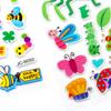 Pegatinas infantiles de dibujos animados de insectos, pegatinas de burbujas 3D, pegatinas de recompensa para jardín de infantes, directas de fábrica