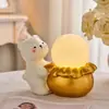 Luz de Palmadita de Oso Linda para Habitación Infantil Dormitorio Decoración del Hogar Regalo de Inauguración Adorno de Escritorio Lámpara de Noche Lámpara de Ambiente