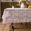 Mantel Nuevo de Encaje Estilo Francés con Bordes Florales para Fotografía, Mantel Decorativo Transfronterizo, Tela de Fondo Rectangular Hueca para Jardín, Lujo Ligero
