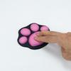 Bonita alfombrilla de ratón con forma de garra de gato, base de PU, relleno de silicona antideslizante, agradable al tacto y agradable para la piel, disponible al por mayor.
