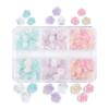 Set de 6 Piezas de Decoraciones Perladas de Camelia para Uñas, Accesorios de Uñas de Flores de Rosa Coloridas Translúcidas, Hecho a Mano con Pegamento de Crema
