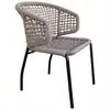 Silla de Ratán Silla de Respaldo para Ocio en el Patio Silla Tejida de Ratán para Balcón Exterior Muebles Tejidos de Ratán Grandes y Planos para Terraza de Villa