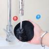 Escova de banho de três dedos Escova de banho de massagem de silicone Escova de massagem de esfregar Escova de esfregar de lama de silicone macio com posicionamento de três dedos