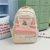 Estilo colegial linda fresca pequeña mochila escolar Gato KT niña de secundaria estudiante de preparatoria mochila de viaje mochila ligera