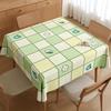 Toalha de Mesa Quadrada Pequena Fresca Impermeável e à Prova de Óleo Sensação Ambiente Xadrez Pequeno Quadrado Mesa Toalha de Mesa Anti-escaldante Capa de Mesa