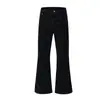 Jeans Bordado Estilo Asiático Retro Leve Urso Mágico, levemente flare, afina a silhueta, estilo vibe, calça casual reta slim estilo asiático