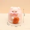 Acessórios para carro decoração de casa boneca console central desenho animado mini fofo porquinho fofo decoração