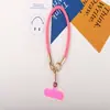 Novo Estilo Personalizado Moda Estilo Hong Kong Cor Contrastante Cordão para Celular Pescoço Longo Gancho Duplo Resistente a Quedas Corrente Transversal para Celular Cordão para Câmera