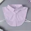Gola Falsa de Camisa Branca, Gola Falsa Versátil Unissex, Gola Quadrada Decorativa de Algodão Poliéster, Gola Falsa de Gola Redonda, Transfronteiriço