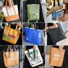 Bolsa de papel DuPont con logotipo impreso personalizado, bolsa de mano de gran capacidad, bolsa de compras de papel kraft lavado, bolso de mano ecológico personalizado