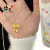 Colar Laço de Lírio-do-Vale para Mulheres, Exquisito Elegante, Luxo Acessível, Design de Nicho Versátil, Corrente de Clavícula de Alta Qualidade, Novos Acessórios