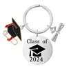 Europa y Estados Unidos llavero de acero inoxidable transfronterizo con letras regalos inspiradores de graduación para estudiantes y profesores clase de joyería