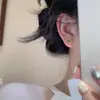 Pendientes Retro Marrón Maillard para Mujer Nuevos Pendientes de Otoño e Invierno Lujo Ligero Temperamento Pendientes de Gama Alta Pendientes de Estilo Étnico