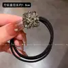Novo Estilo Japonês e Coreano Anel Quadrado de Diamante Multi-fios para Cabelo Corda de Cabelo Simples Versátil para Rabo de Cavalo Moda Bola de Diamante Tendão de Borracha Acessórios de Cabelo