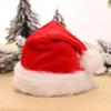 Chapéu de Natal de pelúcia vermelha extra grande espesso Big Ball Chapéu de Papai Noel Haipai Cabelo Adulto Chapéu de Natal