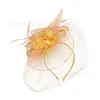 Festival Transfronterizo Europeo y Americano de Carreras de Caballos Tocado Retro de Plumas para Novia Malla de Moda para el Cabello Accesorios para el Cabello Suministro Mayorista de Amazon