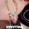 Joyería Fiesta Navideña Jardín Cubo de Azúcar Perla de Diamante Collar Diseñador Mariposa de Nácar Gargantilla