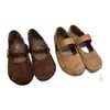 Zapatos Mary Jane Estilo Francés 2026 de una Sola Correa de Gamuza con un Toque de Elegancia, Hermoso Modelo Nuevo, Cómodos Zapatos Planos para Mujer con Suela Suave