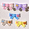 Pinza para el pelo de cuadros de dibujos animados con lazo KT, piezas acrílicas para accesorios DIY para fundas de teléfono, hebillas de zapatos y decoraciones para zapatos