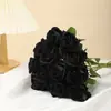 Ramo de Rosas Simuladas, Decoración Roja para Bodas y Hogar, Flores Artificiales, Flores de Seda, Regalos para el Día de San Valentín, Adornos, Arreglos Florales