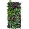 Planta Verde Simulada Cabezal de Puerta Decoración Interior Fondo Césped de Plástico Flores Falsas