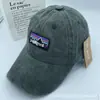 Gorra de moda europea y americana, gorra de béisbol lavada de marca de tendencia de verano, gorra casual vieja de visera curva, gorra de montaña bordada con protección solar