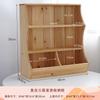 Casillero de madera maciza estilo natural con seis cajones, estilo japonés, caja de almacenamiento retro para artículos diversos de escritorio