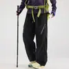 Pantalones de paracaidista anchos repelentes al agua para mujer, Pantalones cargo casuales de otoño/invierno para hombre, Pantalones deportivos de montaña desmontables