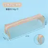 Estojo Transparente de Malha de Nylon para Provas de Alunos do Ensino Fundamental Caixa de Papelaria Especial de Camada Única Estojo para Lápis de Grande Capacidade Resistente a Manchas Venda por Atacado