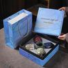 Set de Tazas Cinco Elementos Cambio de Horno Caja de Regalo Esmalte Tianmu Taza de Té Jianzhan Juego de Té Cerámico Kung Fu Taza para Cata de Té Taza Maestra