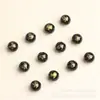 Atacado Ágata Negra Natural Carimbada a Ouro Contas Redondas Semi-Acabadas Doze Signos Contas Soltas Materiais para Contas DIY