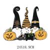 Suministro de Amazon Transfer de Calor de Halloween en Stock Patrón de Estampado de Ropa Estampado en Caliente Logotipo Alta Elasticidad Lavable Etiqueta de Calor