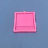 Chaveiro Pingente Placa de Identificação Molde de Silicone Pingente de Placa de Identificação DIY Resina Epóxi Molde Epóxi de Cristal