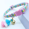 Collar ajustable para gatito con cascabel cadena para gato collar para gato anti-asfixia collar para mascota suministros para mascotas al por mayor
