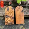 Pendente Songlei Zhenzi Wangnian Ordem do Imperador Pequeno Símbolo Pendente Madeira Zao Lei Jiao Pendente Símbolo Thor Integrado