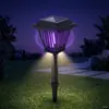 Lámpara Cuadrada Pequeña Solar para Mosquitos Lámpara Insecticida Solar para Exteriores del Hogar Luz Púrpura Luz Blanca Doble Propósito Lámpara Insecticida para Villa Huerto