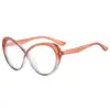 Novos Óculos Planos Femininos Fashion Cat-Eye Cruzados Anti-Luz Azul Armações de Óculos Lisas Personalizadas Europeias e Americanas de Venda Cruzada