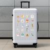 Pegatinas de grafiti navideño blanco estilo nórdico 50 transfronterizas pegatinas creativas navideñas pegatinas decorativas impermeables para vaso de agua