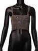 AYJ Amazon Lentejuelas Fiesta de Noche Cóctel Camisola Sexy con Malla Metálica de Lentejuelas Espalda Descubierta