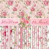 Ww212 Papel de Fundo Rosa Rosa Material DIY Cultural e Criativo Flor Rosa Decorativo Papel de Fundo Dupla Face